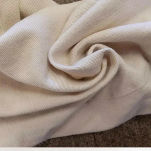 MNG Cream Wide Leg Balloon Fit High Rise Jeans Size  26 - Picture 8 of 8